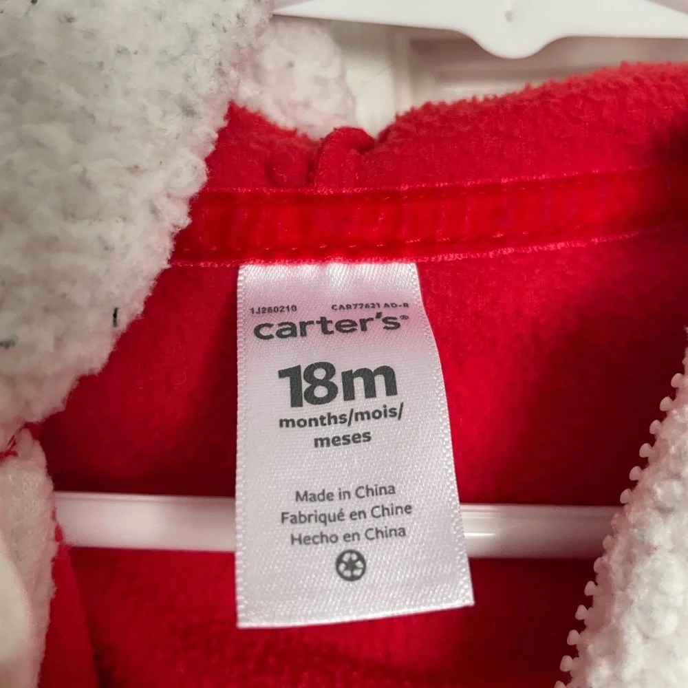 Carter's 12-18 month Festive Red Santa One Piece